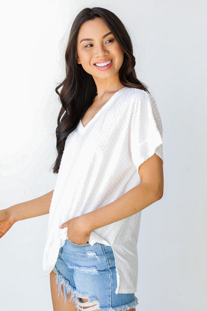 Swiss Dot Tee side view